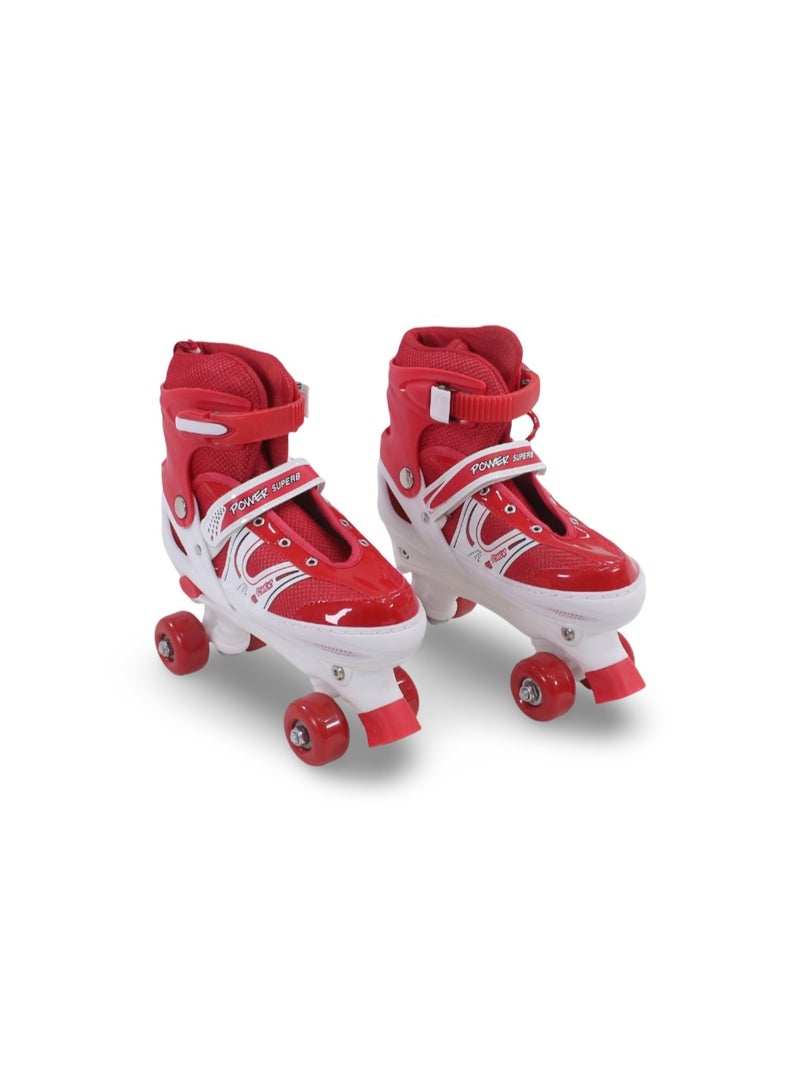 4-Wheel Roller Skates (L) – Red - Image 1